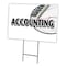 Signmission Accounting Yard Sign & Stake outdoor plastic coroplast window, C-2436-DS-Accounting C-2436-DS-Accounting - alternate 1